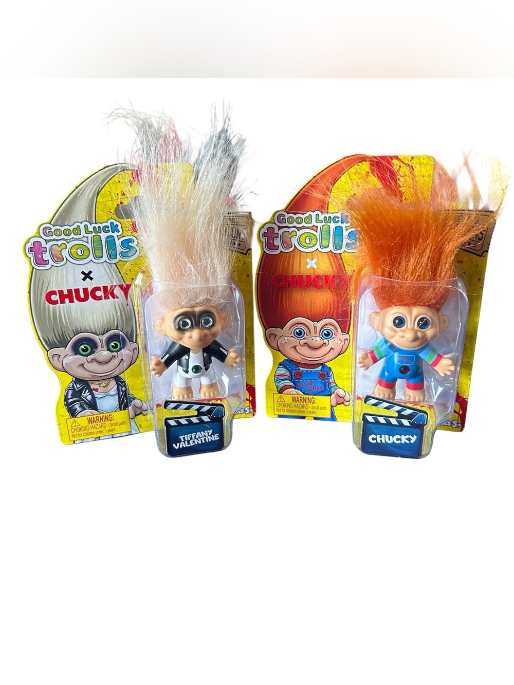 Good Luck Trolls X Child's Play: Chucky Movies: Chucky & Tiffany 2 Figure Set